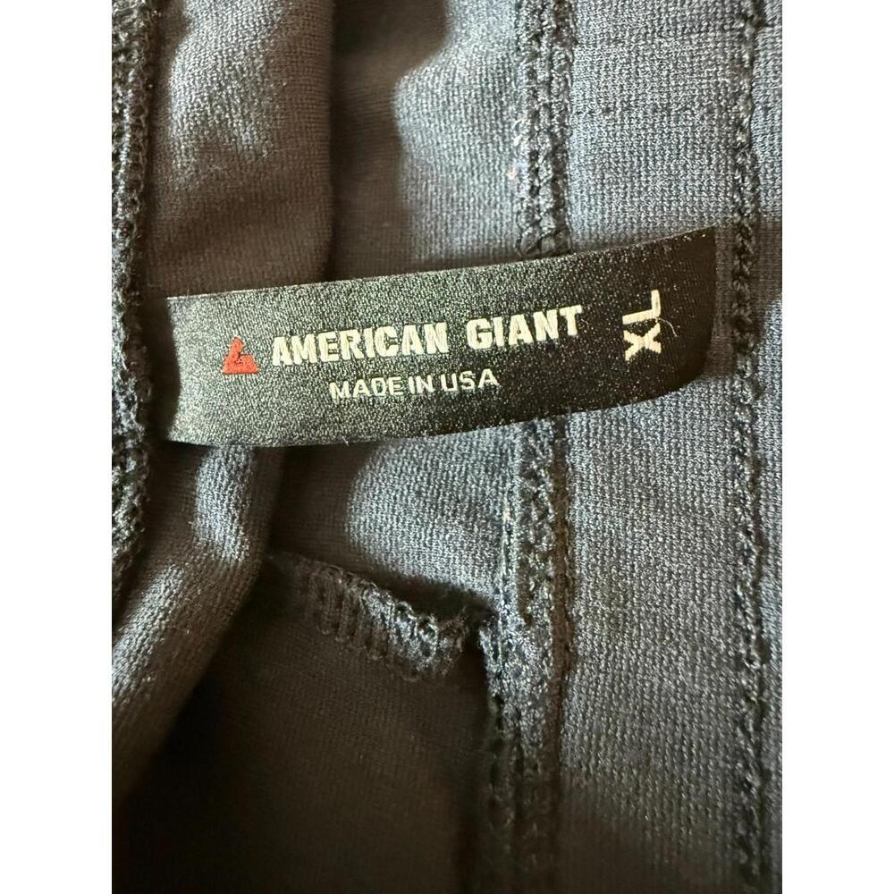 American Giant Mens Gray Track Pants Sweatpants Navy Blue XL - Picture 3 of 6